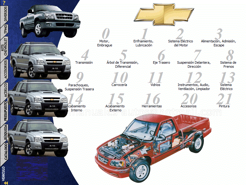 Manual De Reparacion Catalogo Despiece Chevrolet s10